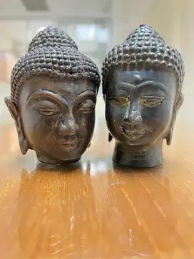 KEPALA BUDHA KUNINGAN ANTIK