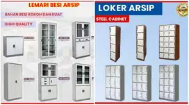 Lemari Kantor Rumah & Sekolah Lemari loker LOCKER Arsip Besi Pintu Sem