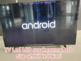 Terima tv led lcd rusak normal