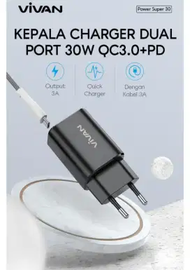 Charger set Vivan dual port 30w