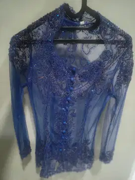 Kebaya payet biru (preloved)