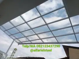 Kanopi solarflat transparan