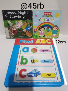 Buku anak bayi hardbook boardbook buku tebal keras import