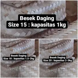 Besek bambu/besek daging kurban/besek idul adha