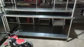 Jual meja stainless siap pakai