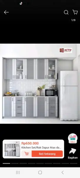 Dijual kitchen set merk activ atas saja