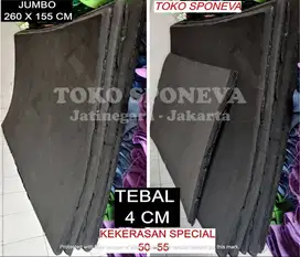 Spon ati / busa ati HITAM Tebal 4cm -HD 50-55 - ukuran JUMBO