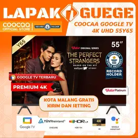 LED TV 55 inch Google TV COOCAA 55Y65 4K UHD smart digital dolby