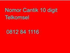 Nomor cantik 10 digit telkomsel