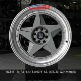 SALE!!! Velg RC348 Tarmac. R17 for Jazz,Yaris,Mobilio,Calya,Sigra etc