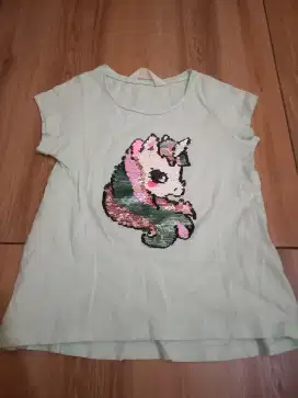 Dijual baju anak unicorn merk h&m uk 4 / 6 tahun
