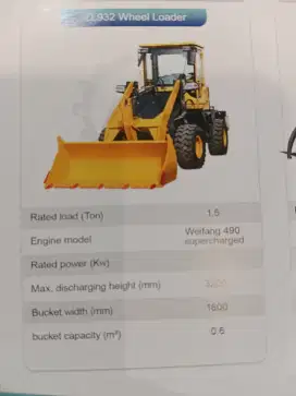 Wheel loader 1,5 ton