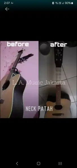 Servis Reparasi Perbaikan Upgrade Gitar Akustik dan Elektrik