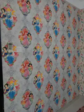 Wallpaper dinding dan jasa pasang
