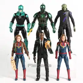 Action Figure Avengers Set isi 6 hCaptain Marvel Set