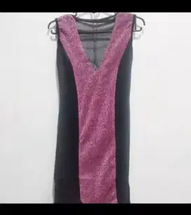 Dress Pendek Motif Gliter Size S 