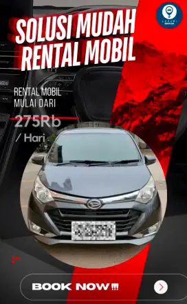 Rental mobil termurah start 275 rb