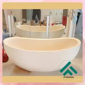 Bathub Terrazzo Oval Jepang