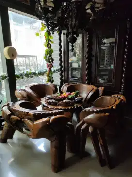 Meja kursi antik unik