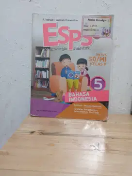 JUAL CEPAT BUKU ESPS KELAS 5 SD BAHASA INDONESIA PENERBIT ERLANGGA