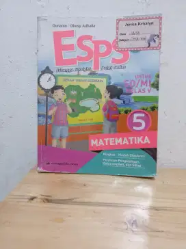 JUAL CEPAT BUKU ESPS KELAS 5 SD MATEMATIKA PENERBIT ERLANGGA