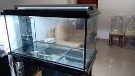 Aquarium 120 + Sump  + Lampu + Rak