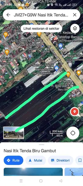 Tanah murah dekat hotel aston banjarmasin. luas 4725 m² tangan 1