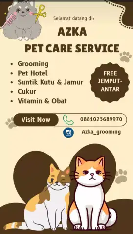 Grooming kucing cukur kucing pengobatan kucing panggilan rancamanyar