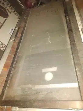 Pintu Kaca List Aluminium ,
