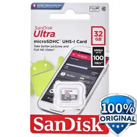 Sandisk Ultra MicroSDHC UHS-I Card 32GB SPEED UP TO 100Mb/s