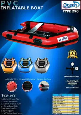 PERAHU KARET BANJIR,RESCUE,WISATA OCEAN 290 WELDING SYSTEM