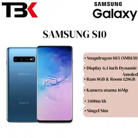 Samsung S10 Second 8/128GB Imei Permanen Beacukai