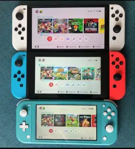 Mencari Nintendo switch v1 v2 lite Nintendo switch OLED