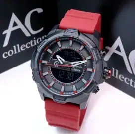 Ready!!Jam Tangan Alexandre Christie Dualtime 9375 Pria Terbaru