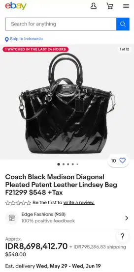 COACH Muluuuss... No Defect