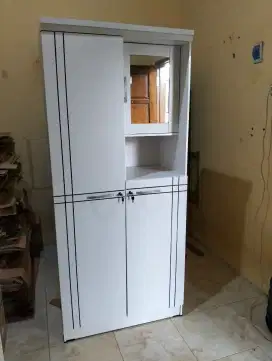 Lemari pakaian 2pintu+kaca masuk tempat make up bisa kirim cod