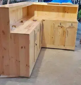 Meja Bertender Jati belanda bisa Custom