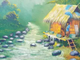 Vintage oil on canvas
