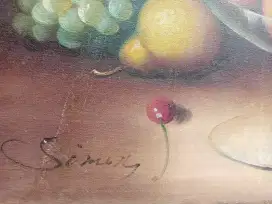 Vintage oil on canvas eropa
