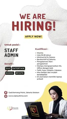 Lowongan staff admin