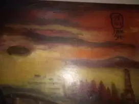 Vintage oil on canvas