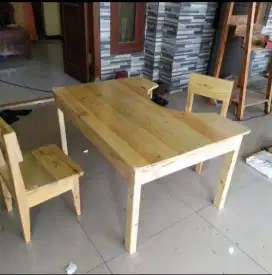 1 Set Meja Kursi Terapi Anak, Meja Kursi TK, Set Meja Kursi Sekolah