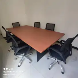 Paket Meja Rapat + 6 kursi