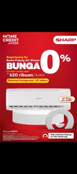 Promo Kredit AC sharp tanpa kartu credit