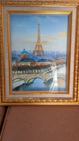 Lukisan Menara Eiffel Paris