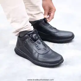 Sepatu Kulit Tali putar sepatu kerja sepatu pria pdh ankle boots