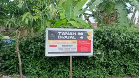 Dijual tanah uk 15x20 m bisa dipecah jdi 2 persil 7.5x20