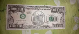 Uang Kertas US Dollar $ 1,000,000