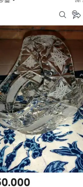 Kristal bowl hiasan