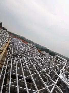 Bongkar atap lama ganti baja ringan dan pasang baru